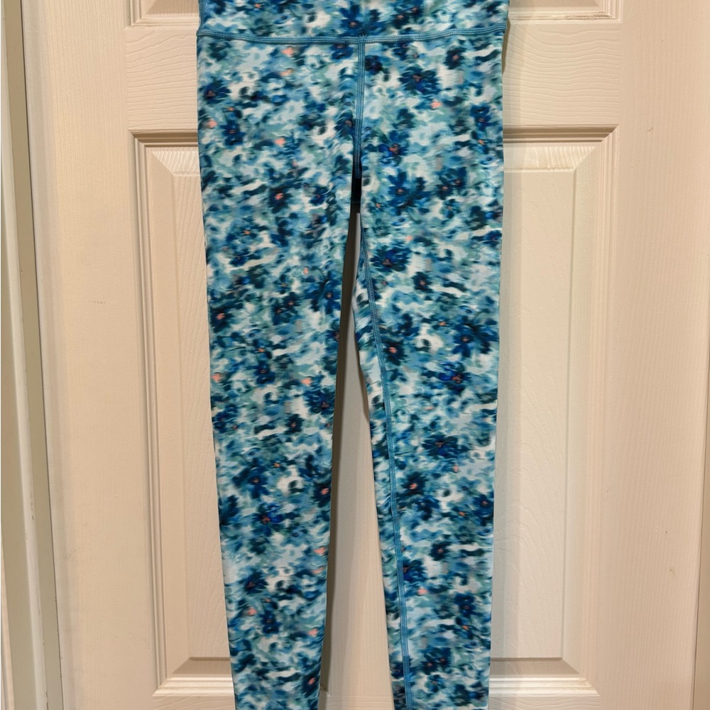 Athleta Girl Blue Tie/Dye Leggings